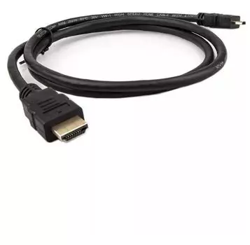 Кабель Telecom HDMI - MicroHDMI-19M ver 2.0+3D/Ethernet,1m (TCG206-1M)