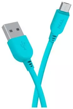 Кабель TFN microUSB 1.0m PVC blue