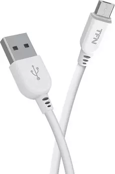 Кабель TFN microUSB 1.0m white