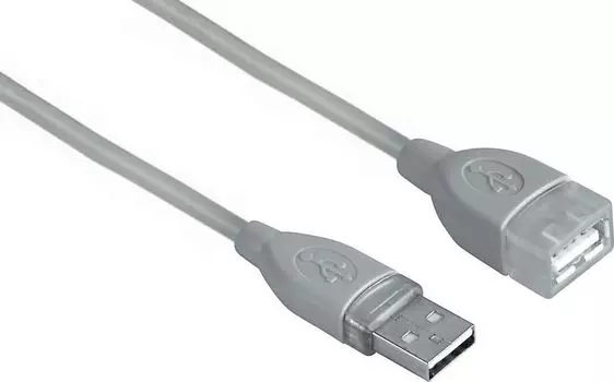 Кабель-удлинитель Hama H-45040 00045040 USB A(m) USB A(f) 3м серый
