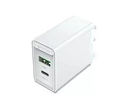 Кабель Vention 2-port USB(A+C) Wall Charger (18W/20W) EU-Plug White (FBBW0-EU)