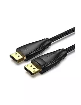 Кабель Vention Display Port Male to Display Port Male Cable 1M Cotton Braided Black (HCCBF)