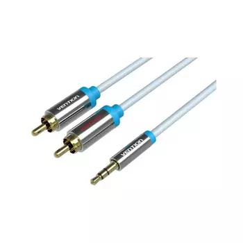 Кабель Vention Jack 3.5mm M - 2RCA M (P550AC200-S) 2m Black