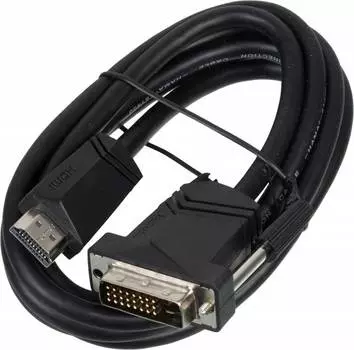Кабель видео Hama H-122130 DVI-D(m)-HDMI (m) 1.5м черный (00122130)