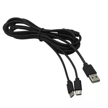 Кабель зарядный Red Line для геймпада игровой приставки P5 USB - Type-C (2 метра), черный (HS-PS5601)