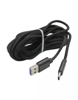 Кабель зарядный Red Line для геймпада игровой приставки P5 USB - Type-C (3 метра), черный (HS-PS5603A)