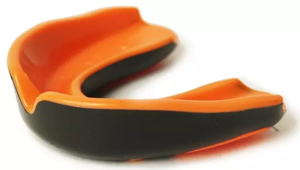 Капа 1 челюстная RSC термо в контейнере, MS4-A, Черно-оранжевый,