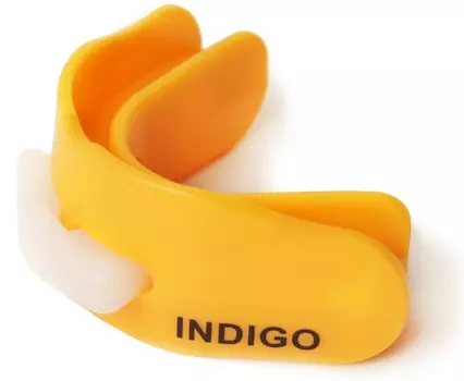 Капа 2 челюстная INDIGO термо в контейнере, MD-01-TP, Оранжевый,