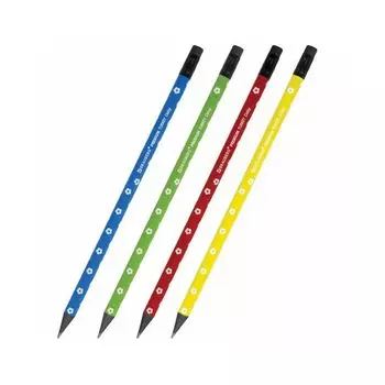 Карандаш чернографитный BRAUBERG "PREMIUM TURKEY", 1 шт., "Daisy", НВ, ассорти, дисплей, 181567 (72 шт.)