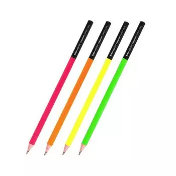 Карандаш чернографитный BRAUBERG "PREMIUM TURKEY", 1 шт., "Ultra", НВ, ассорти, дисплей,181570 (72 шт.)