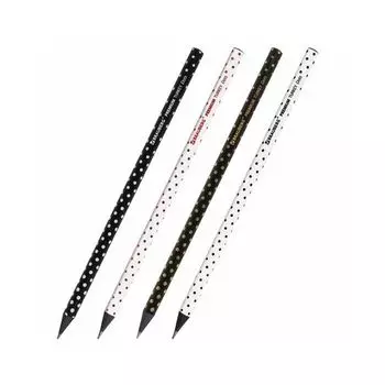 Карандаш чернографитный BRAUBERG "PREMIUM TURKEY", 1 шт., "Dots", НВ, ассорти, дисплей, 181563 (72 шт.)