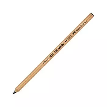 Карандаш масляный FABER-CASTELL Pitt Oil Base, черный, мягкий
