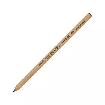 Карандаш масляный FABER-CASTELL Pitt Oil Base, черный, жесткий