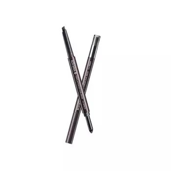 Карандаш-пудра для бровей The Saem Eco Soul Pencil &amp; Powder Dual Brow 03. Black gray 0,5гр*0,3гр