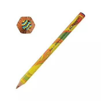 Карандаш с многоцветным грифелем KOH-I-NOOR, 1 шт., Magic Original, 5,6 мм, заточенный, 3405000031TD, (5 шт.)