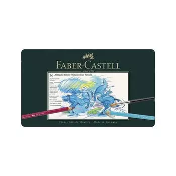 Карандаши цветные акварельные худож. FABER-CASTELL Albrecht Durer, 36 цв, металл. коробка