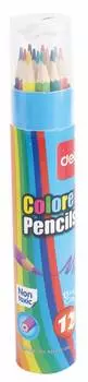 Карандаши цветные Deli 12 цветов E7012 (24 шт. в уп-ке)