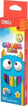 Карандаши цветные Deli Color Kids Jumbo 6 цветов EC00660 (24 шт. в уп-ке)