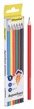 Карандаши цветные Silwerhof Народная коллекция 6 цветов 134214-06