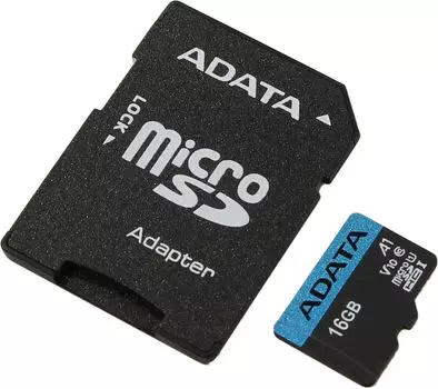 Карта памяти Adata micro SDHC 16Gb Premier UHS-I U1 V10 A1 + ADP (85/25 Mb/s)