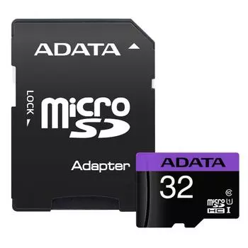 Карта памяти Adata microSDHC 32Gb (AUSDH32GUICL10-RA1)
