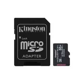 Карта памяти Kingston microSDHC 32Gb Class10 Kingston (SDCIT2/32GB) + адаптером