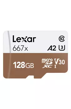 Карта памяти Lexar micro SDXC 128Gb Professional 667x UHS-I U3 V30 A2 + ADP (100/90 MB/s)