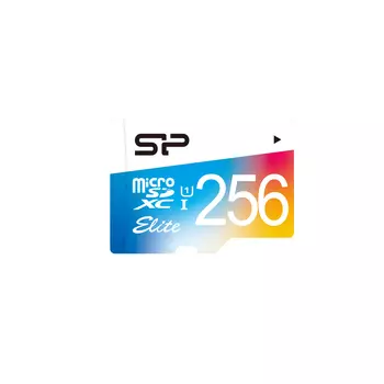 Карта памяти microSD 256GB Silicon Power Elite microSDHC Class 10 UHS-I (SD адаптер) Colorful