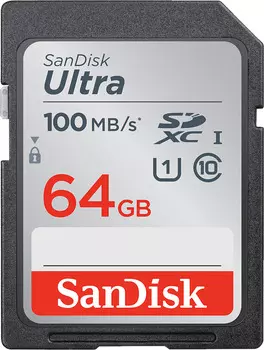 Карта памяти SanDisk SDXC UHS-I 64GB SDSDUNR-064G-GN3IN