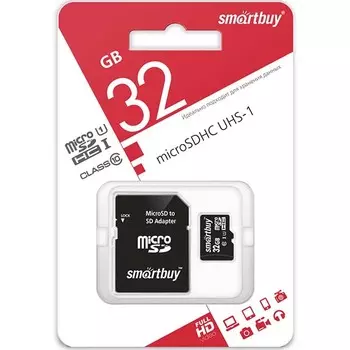 Карта памяти SmartBuy micro SDHC 32Gb Class10 UHS-I