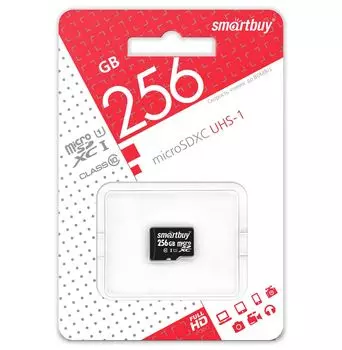 Карта памяти SmartBuy micro SDXC 256Gb Class 10 UHS-I