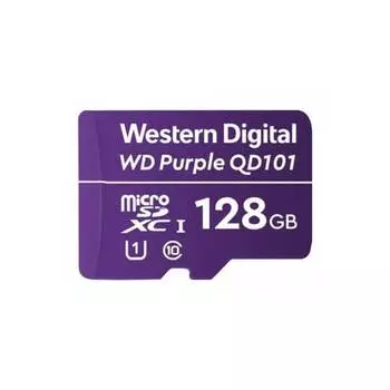 Карта памяти WD microSDXC 128Gb Class10 WDD128G1P0C Purple w/o adapter