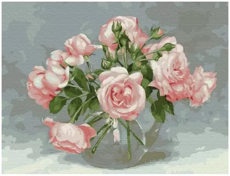 Картина по номерам Molly "Розовая симфония" Бузин (30х40) 20 цвета