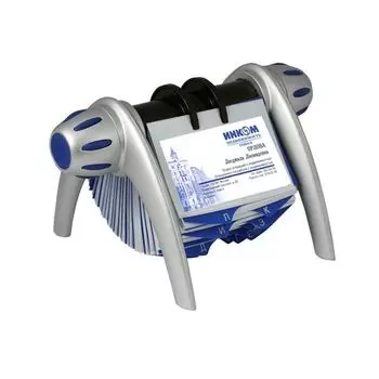 Картотека для визитных карточек DURABLE (Германия) VISIFIX flip, вращающаяся, на 400 карт., сереб., 2417-23