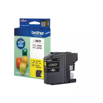 Картридж Brother LC663Y для Brother MFC-J2320/J2720, желтый