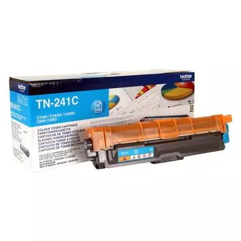 Картридж Brother TN241C для Brother HL3140/3150/3170/DCP9020/MFC9140/9330/9340, голубой