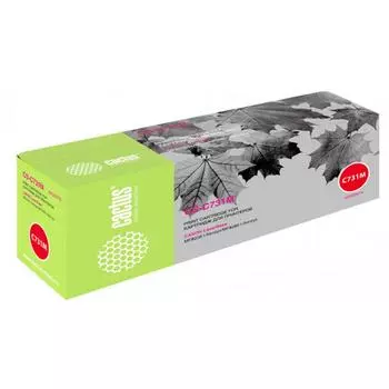 Картридж Cactus CS-C731M для Canon LB i-Sensys MF8230/MF8280, пурпурный