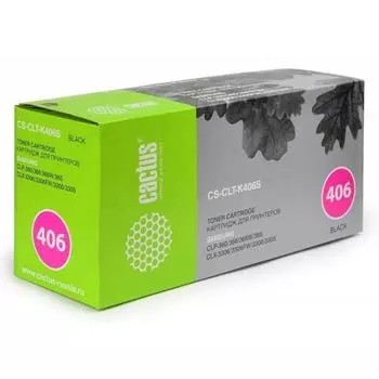 Картридж Cactus CS-CLT-K406S для Samsung CLP-360/365/CLX-3300/3305, черный