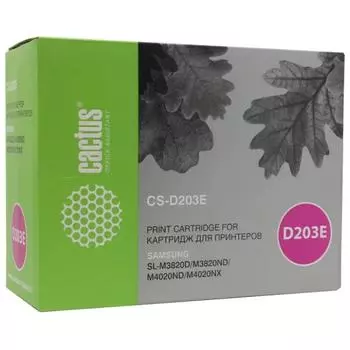 Картридж Cactus CS-D203E для Samsung SL-M3820D/M3820ND/M4020ND/M4020NX, черный