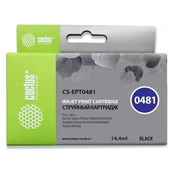 Картридж Cactus CS-EPT0481 черный