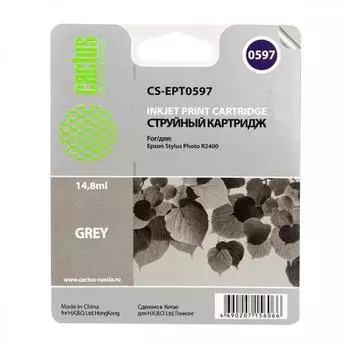 Картридж Cactus CS-EPT0597 серый