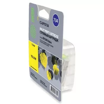 Картридж Cactus CS-EPT0734 желтый