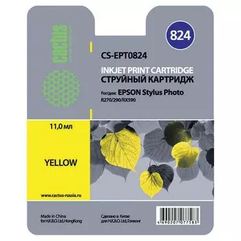 Картридж Cactus CS-EPT0824 желтый