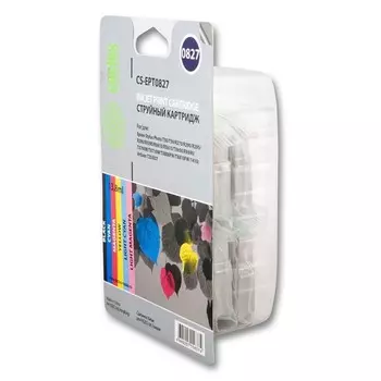 Картридж Cactus CS-EPT0827 черный/голубой/пурпурный/желтый/светло-голубой/светло-пурпурный