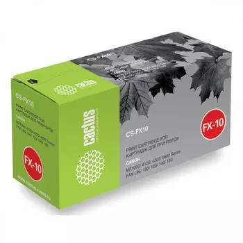 Картридж Cactus CS-FX10S для Canon MF 4000/4100/ 4200/4600Series/FAX-L95/100, черный