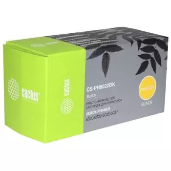 Картридж Cactus CS-PH6022BK (106R02763) для Xerox Phaser 6020/6022/WC6025/6027, черный