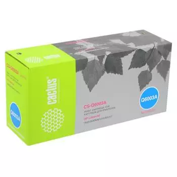 Картридж Cactus CS-Q6003A для HP CLJ 1600/2600N/M1015/M1017, пурпурный