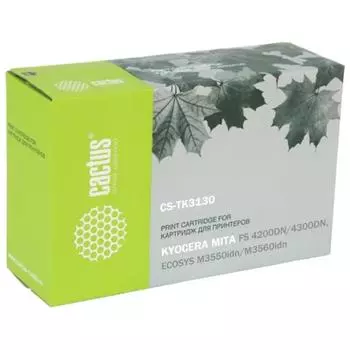 Картридж Cactus CS-TK3130 для Kyocera Mita FS 4200/4300/4200DN/4300DN/M3550idn Ecosys/60idn, черный