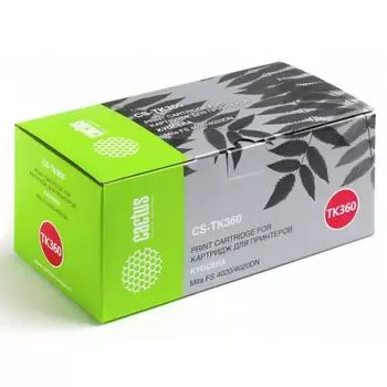 Картридж Cactus CS-TK360 для Kyocera Mita FS 4020/4020DN, черный
