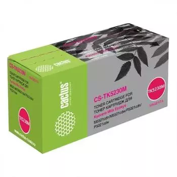 Картридж Cactus CS-TK5230M для Kyocera Ecosys M5521cdn/M5521cdw/P5021cdn/P5021cdw, пурпурный